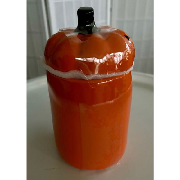 Rae‎ Dunn SPOOKY Orange Halloween Mug w/ Pumpkin Lid Sealed NWT - Picture 2 of 6